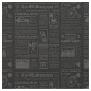 antike Zeitung Flapper Schwarz vintage 1920er Stoff