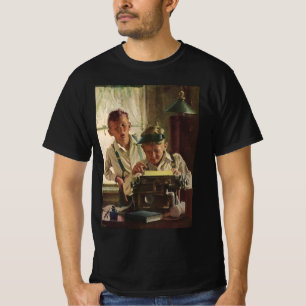 Antike Zeitung Journalisten, Schriftsteller Schrei T-Shirt