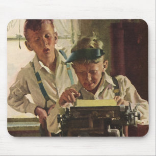 Antike Zeitungsjournalisten, Schriftsteller Schrei Mousepad