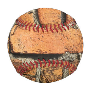 Antike Ziegelmauer Baseball
