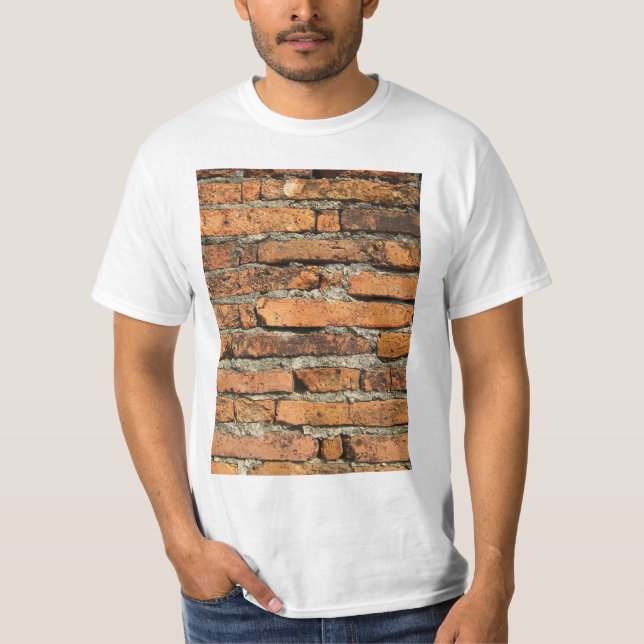 Antike Ziegelmauer T-Shirt (Vorderseite)