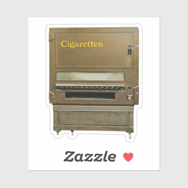 Antike Zigarettenautomaten Aufkleber (Blatt)