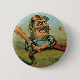 Antike Zigarrenetikette, Sports Baseball Tansill P Button