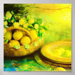 Antike Zitronen Poster