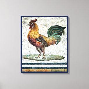 ANTIKEN RÖMISCHEN MOSAIKEN / HAHN LEINWANDDRUCK