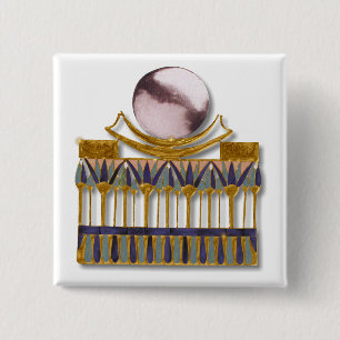 Antiker ägyptischer Moon Pictoral Button