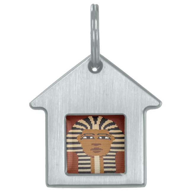 Antiker ägyptischer Pharao King Tut Brown Crochet Tiermarke (Vorderseite)