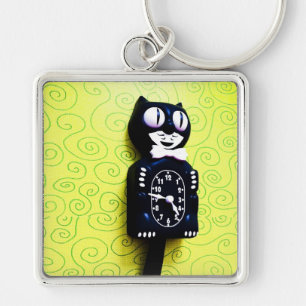 Antiker Ausrüstung Katzen-Uhr-Schlüsselanhänger Schlüsselanhänger