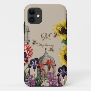 Antiker Bienenstock Honigbiene & Sonnenblumen Mono Case-Mate iPhone Hülle
