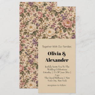 Antiker botanischer Rosengarten & Schmetterlingsmu Einladung