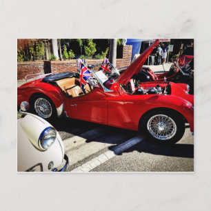 Antiker britischer Wagen Postkarte