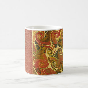 Antiker Bucheinband, verziertes Spiralmuster Kaffeetasse