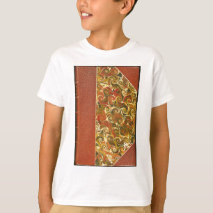 Antiker Bucheinband, verziertes Spiralmuster T-Shirt