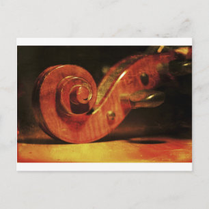 Antiker Cello Postkarte