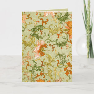 Antiker chinesischer Schmuck Jones Blumen Karte