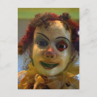antiker Clown Postkarte