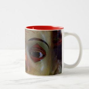 antiker Clown Zweifarbige Tasse