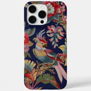 Antiker Cockatoo-Papagei mit Blume iPhone 16 Pro Max Hülle