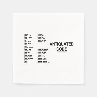 Antiker Code Internationaler Morse-Code-Spaß Serviette
