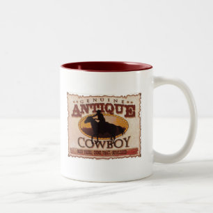 Antiker Cowboy Zweifarbige Tasse