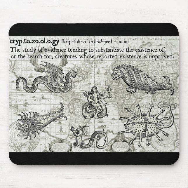 Antiker Cryptozoology Mousepad (Vorne)