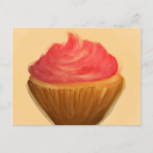 Antiker Cupcake Postkarte
