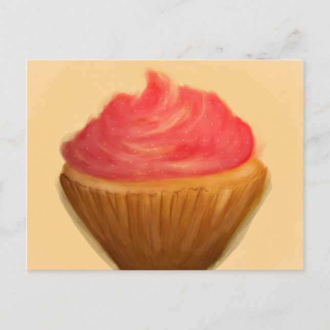 Antiker Cupcake Postkarte (Vorderseite)