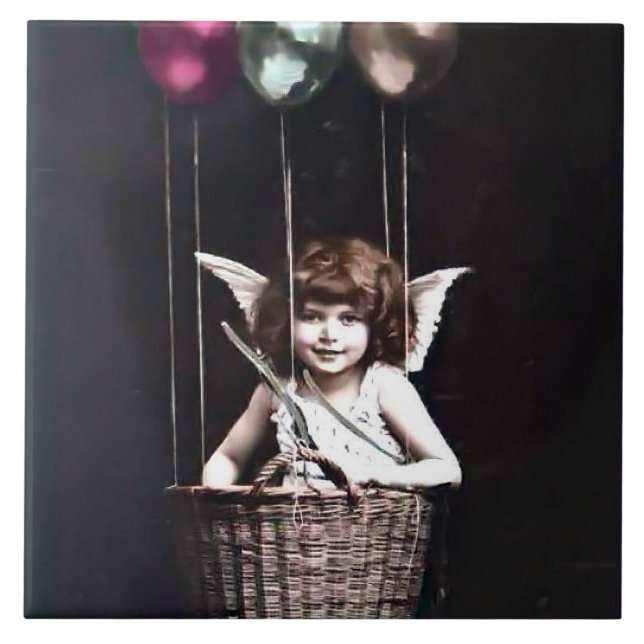 Antiker Cupid Fliese (Vorderseite)
