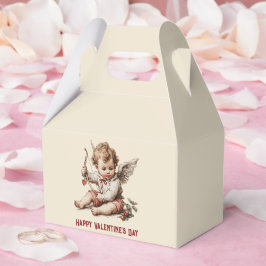 Antiker Cupid mit Herz und Bogen Geschenkschachtel