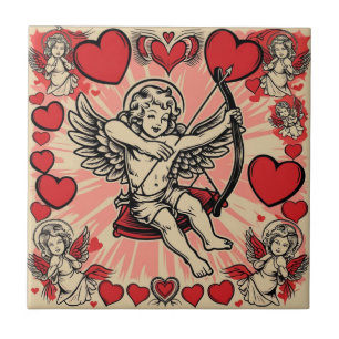 Antiker Cupide Liebe Fliese