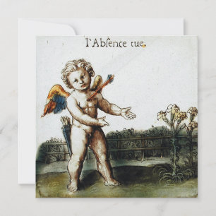 Antiker Cupido Liebe Vermisst Dich Otto Van Veen Feiertagskarte