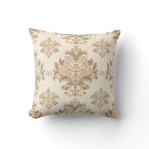 Antiker Damast Elegantes Beige Französischer Landh