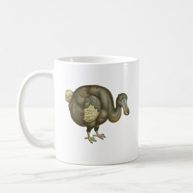 Antiker Dodo-Vogel Naturgeschichte Kaffeetasse (Links)