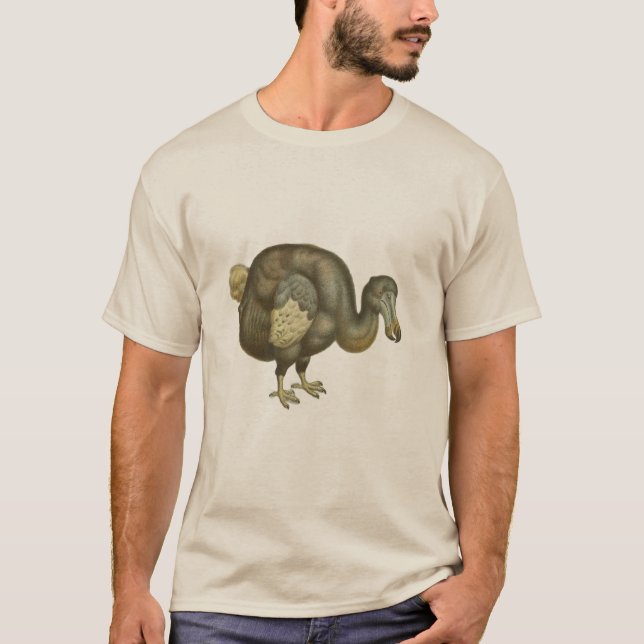 Antiker Dodo-Vogel Naturgeschichte T-Shirt (Vorderseite)