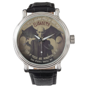Antiker Dracula viktorianischer Vampir Kuss Gothic Armbanduhr