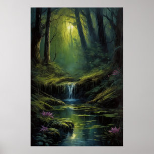 Antiker Dunkelwald Poster