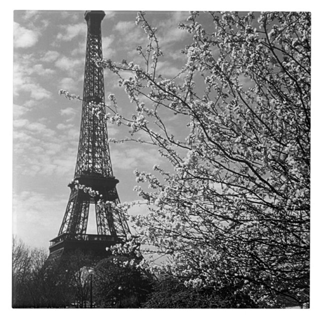 Antiker Eiffelturm Paris Fliese (Vorderseite)
