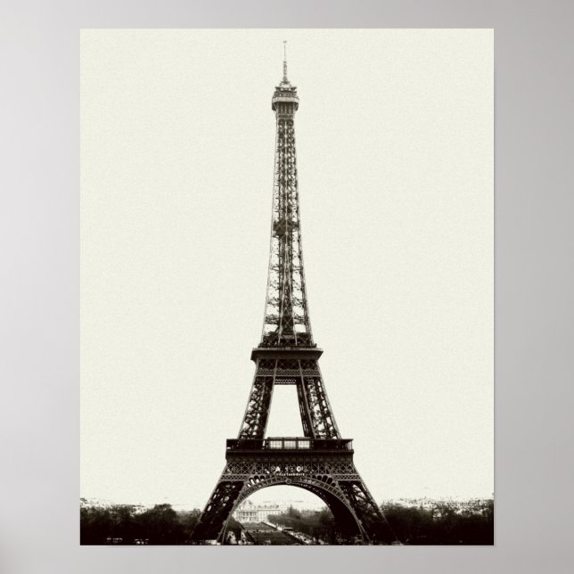 Antiker Eiffelturm Poster (Vorne)