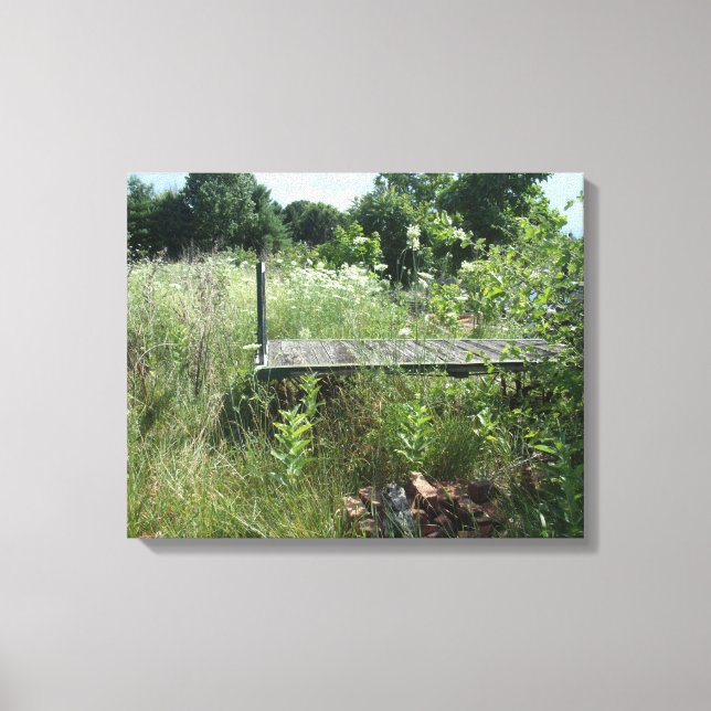 Antiker Eisenbahnwagen Leinwanddruck (Vorderseite)