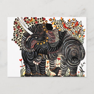 Antiker Elefant Postkarte