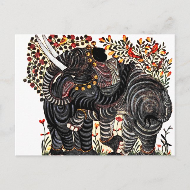 Antiker Elefant Postkarte (Vorderseite)