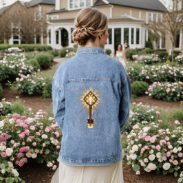 Antiker Fantasy-Schlüssel mit magischem Licht – St Jeansjacke