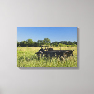 Antiker Farmwagen Leinwanddruck