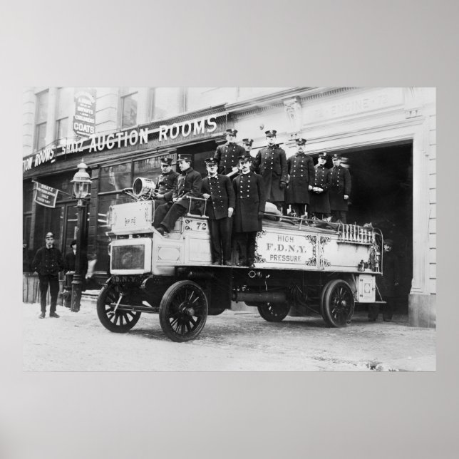 Antiker Feuerzug, 1910er Poster (Vorne)