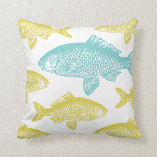 Antiker Fisch Kissen