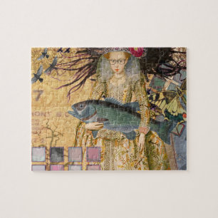 Antiker Fische Whimsical Renaissance Gothic Fisch Puzzle