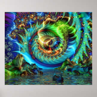 Antiker Fluss des Schicksals - Poster
