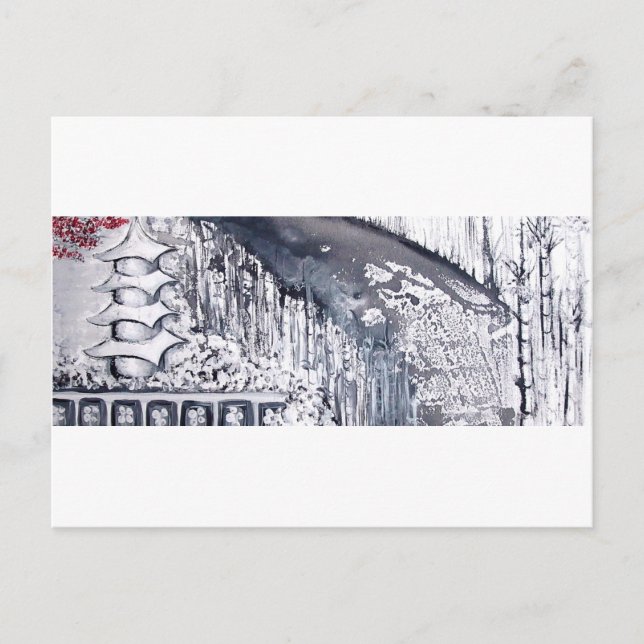 Antiker Friedenstempel Postkarte (Vorderseite)