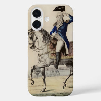 Antiker George Washington zu Pferd | USA 250 iPhone 16 Hülle