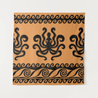Antiker griechischer Oktopus, Wellenmuster